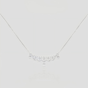 Pavé Crescent Drop Necklace