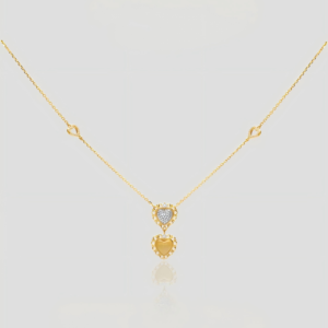 Lover Dual Heart Vintage Necklace